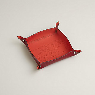 Mises et Relances Quadrige change tray - Red | Hermès USA